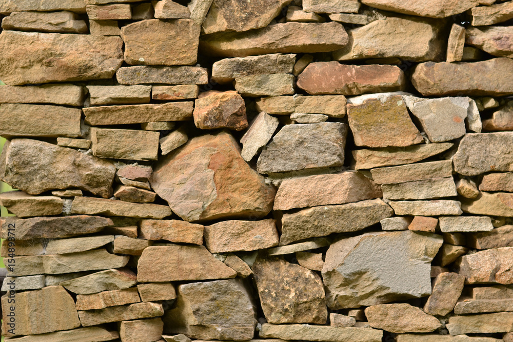 Stone wall, brown relief texture Stone wall, brown relief texture
