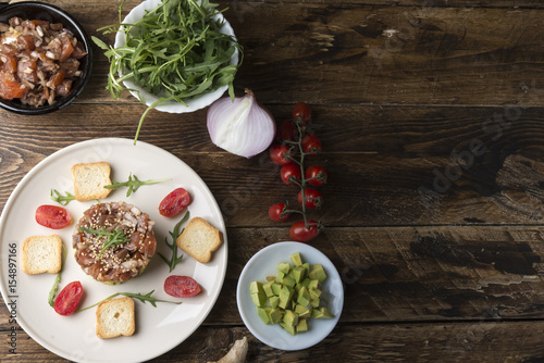 Tartar Salmon with avocado