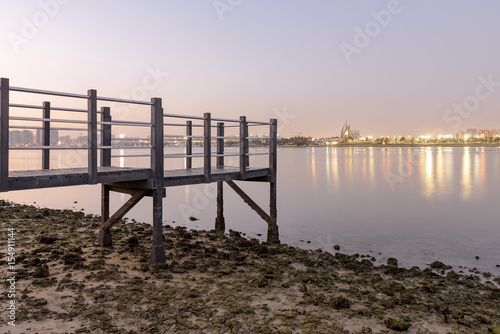 Scenic view of Dubai Creek from Creek Park.