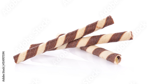 wafer stick on white background