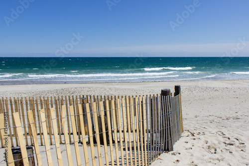 Ocean with a fence