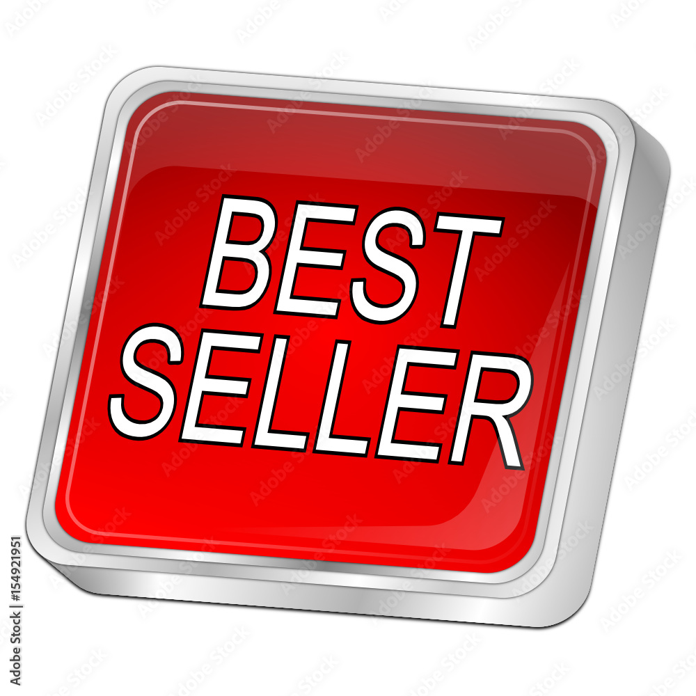 Bestseller button - 3D illustration