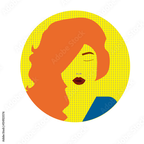 Beautiful girl silhouette with hair. Abstract design concept for beauty salon, massage, cosmetic and spa. Vector female logo design template.