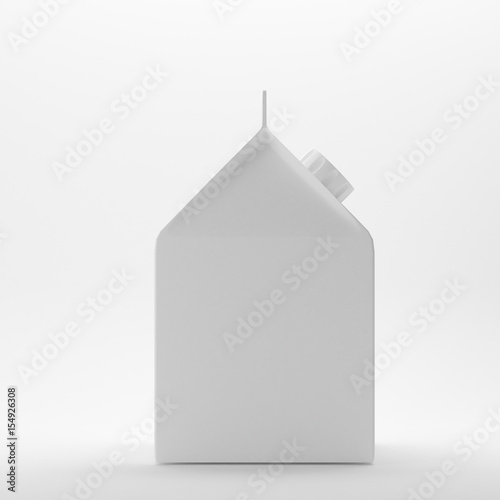 packaging for Milk Or Juice   Carton Packages On Isolated White Background.Ready For Your Presentation   3D Illustration