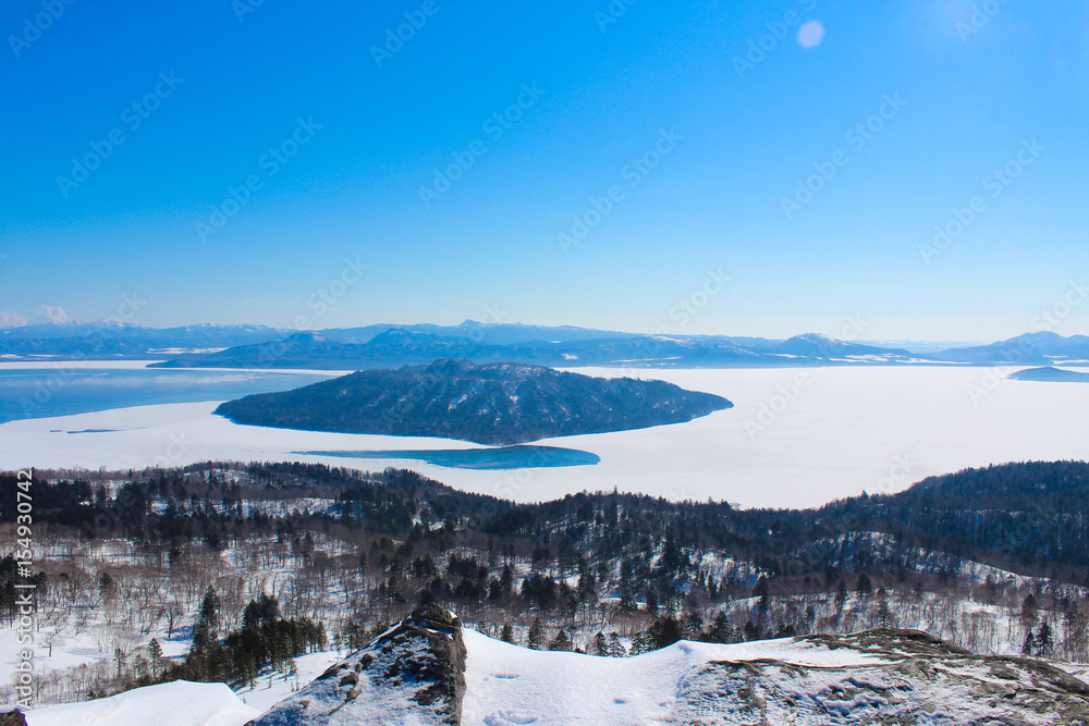 Naklejka premium 美幌峠からの景色