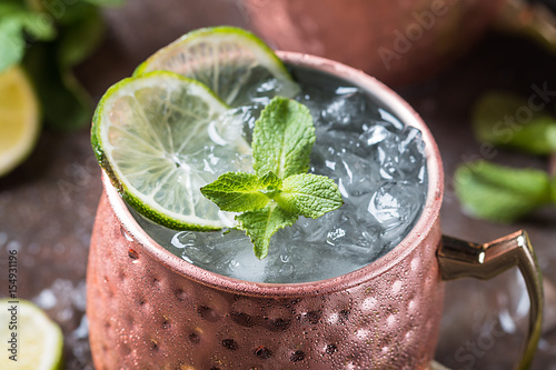 Photography Moscow mule cocktail