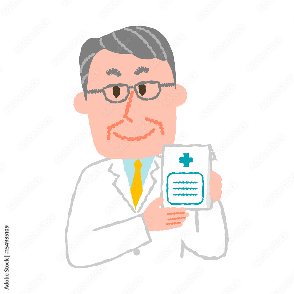 vector illustration of an elderly male pharmacist vector illustration of an elderly male pharmacist