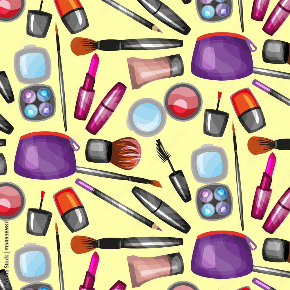 pattern with cosmetic pattern with cosmetic