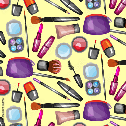pattern with cosmetic photo