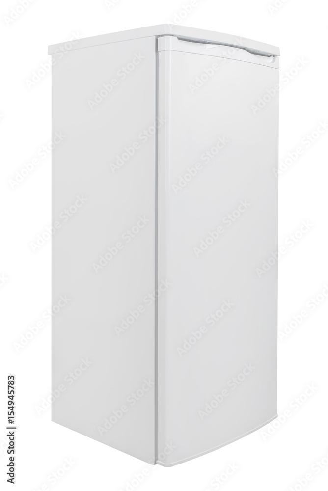 White refrigerator isolated on white background White refrigerator isolated on white background