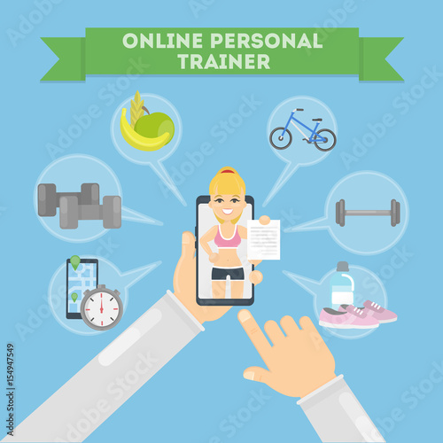 Personal trainer online.