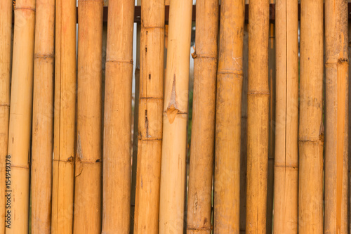 Wall of home made of bamboo in Thailand  