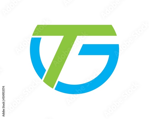 GT TG logo icon template 2