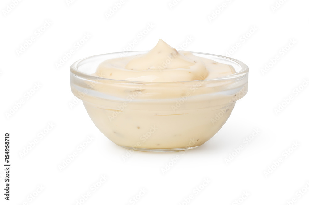 Bowl with tartar sauce Bowl with tartar sauce