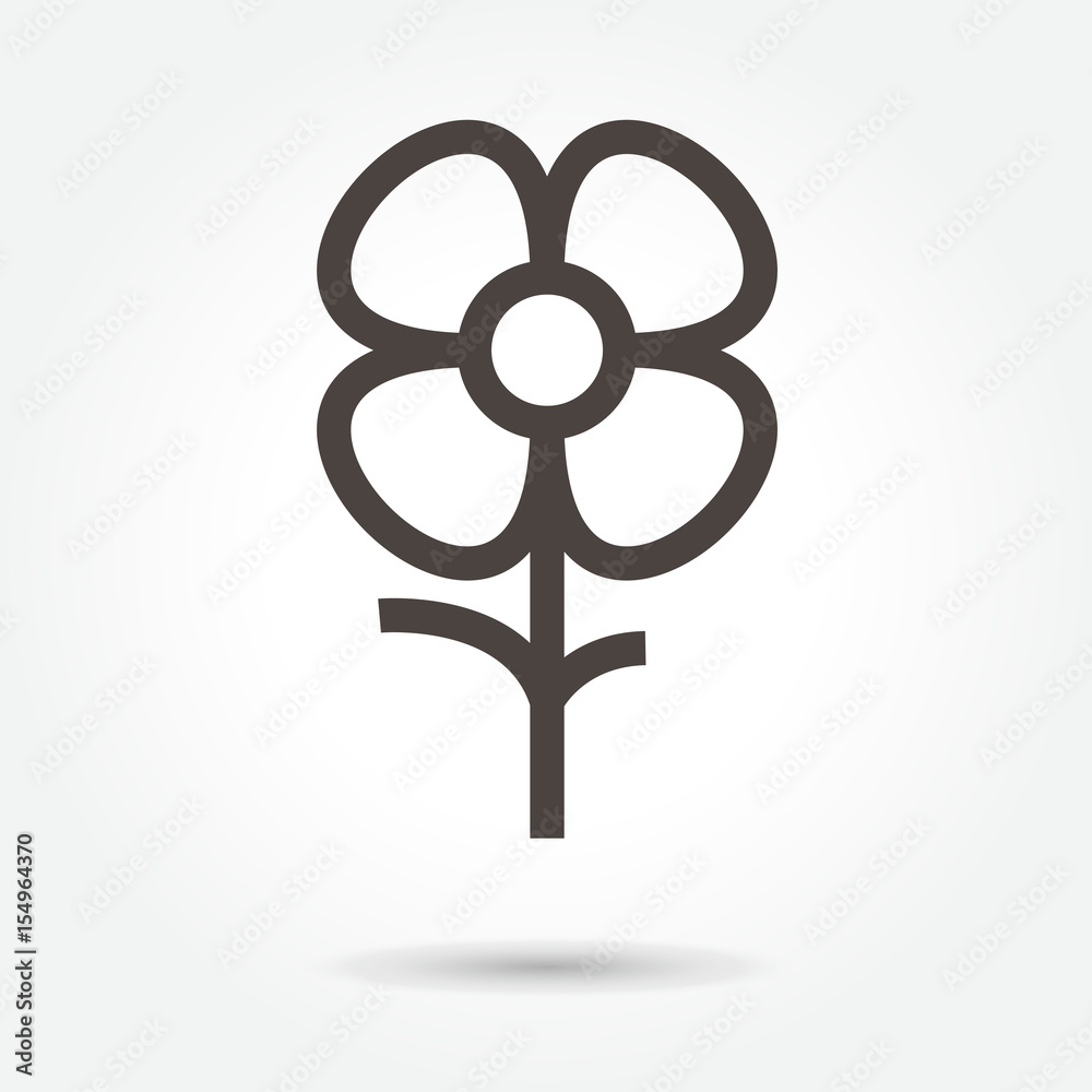 flower icon. sign design vector. illustration. on white background. logo flower icon. sign design vector. illustration. on white background. logo