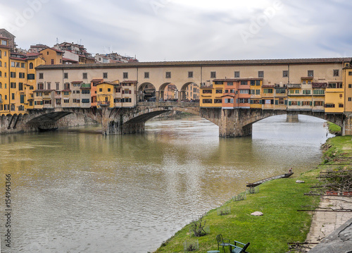 View of Ponte Vecchio in Firenze (Florence), Tuscany, Italy