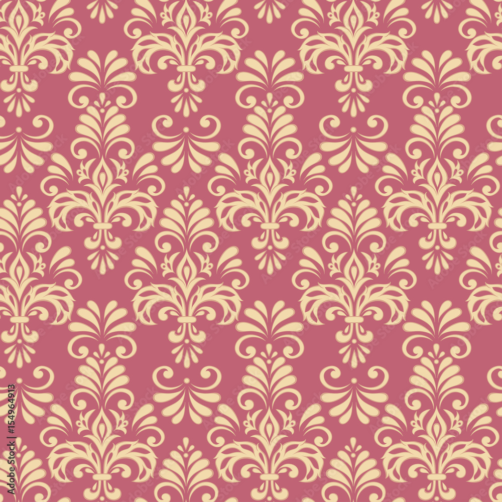 vintage floral seamless patten. Classic Baroque wallpaper. seamless vector background
