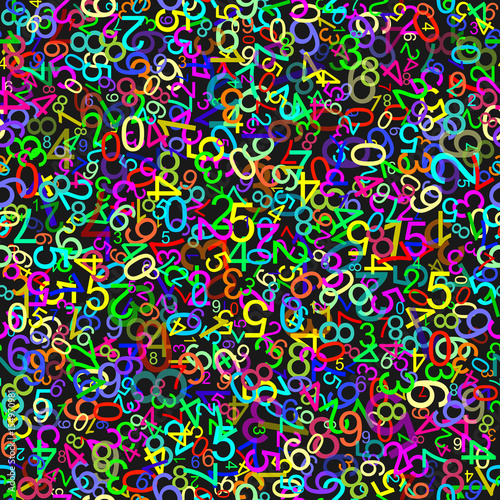 Seamless texture with colored mathematical pattern