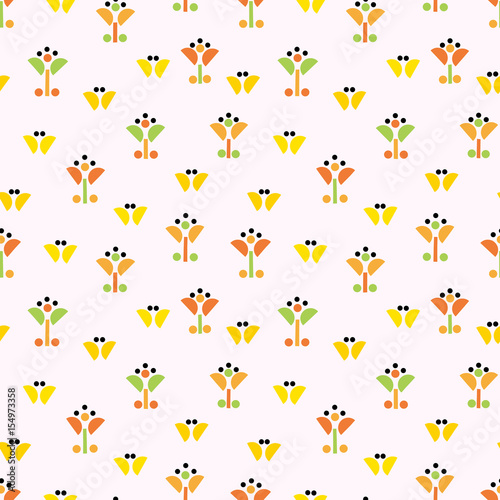 Abstract organic background. Seamless pattern.Vector.抽象的な植物パターン