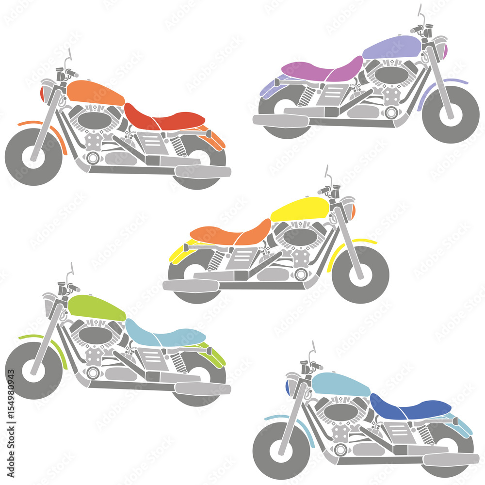 Motorcycles colors