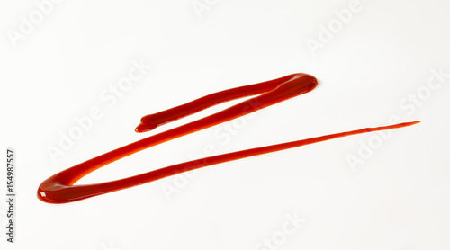 Photos red drizzle sauce