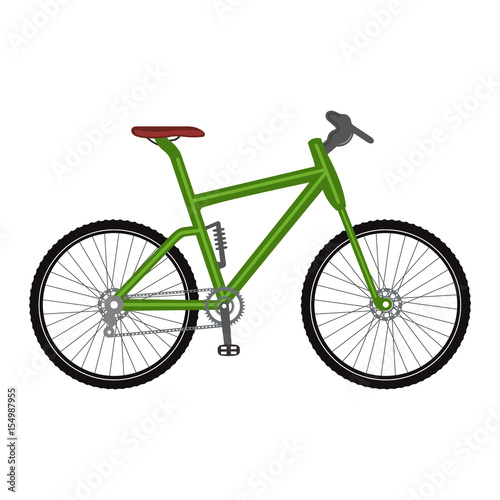 Bicycle icon on white background.