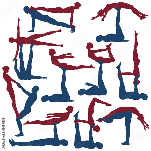 Acroyoga poses