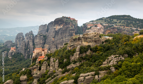 Monastery in Meteora landscape, kalambaka, Greece