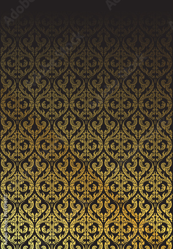 Traditional Thai style pattern background vector