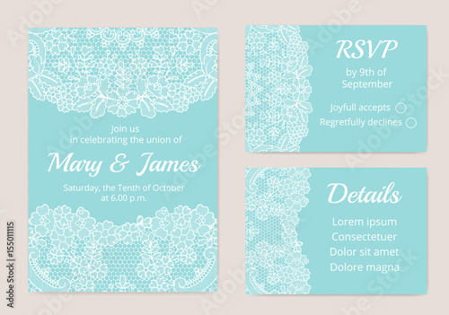 Wedding cards set