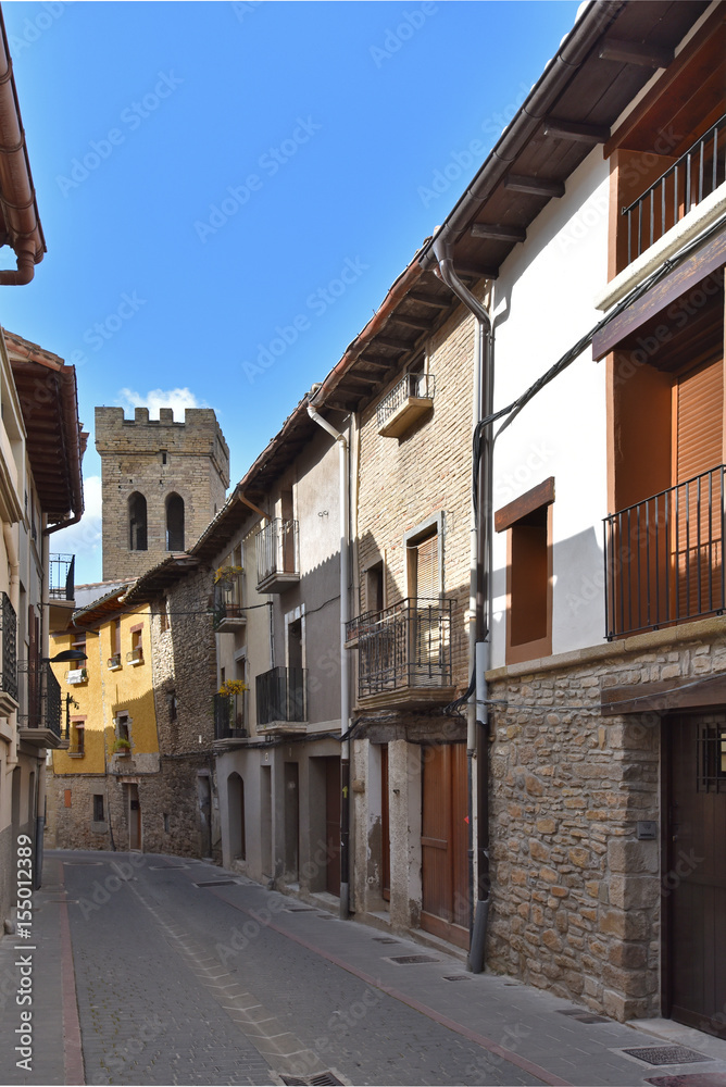 Ancient Spanish town Zangoza in Navarra