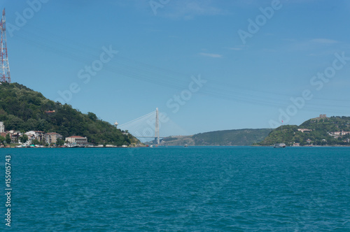 A view of Yavuz Sultan Selim Bridge from a distance