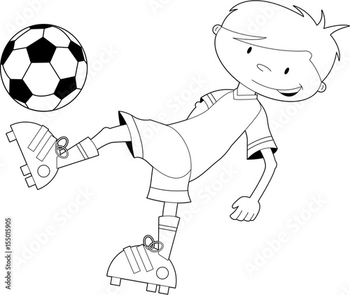 Cute Cartoon Soccer - Football Player