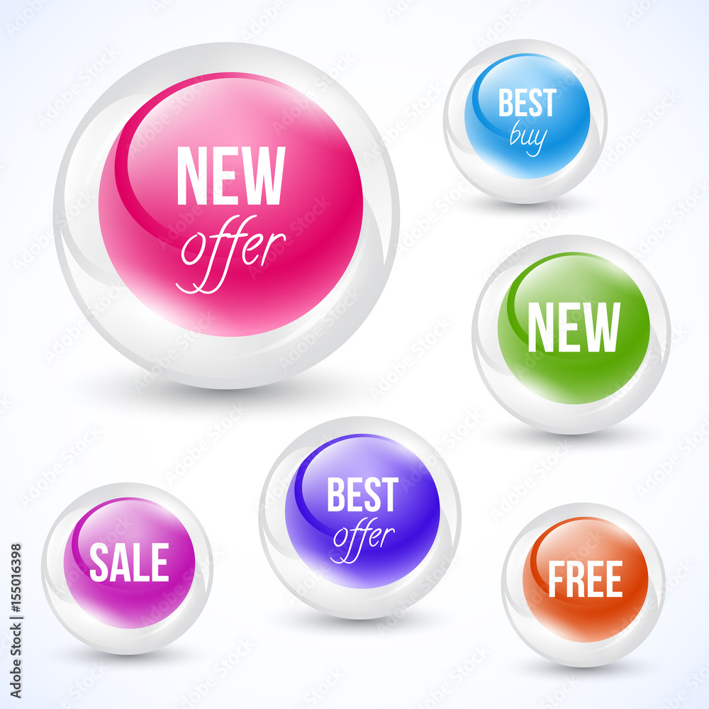 Glass sphere. Vector illustration on white backround. Glass sphere. Vector illustration on white backround.