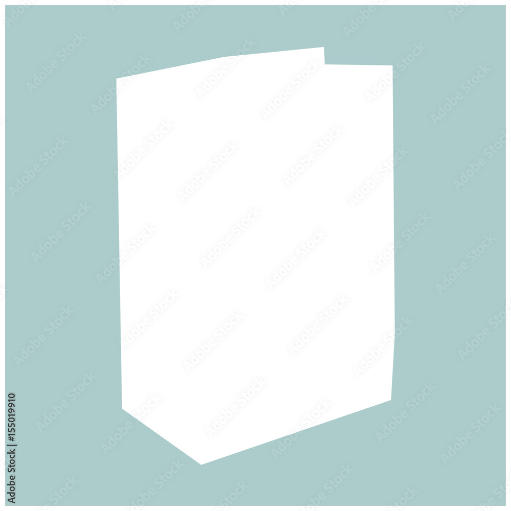 Paper bag the white color icon . Paper bag the white color icon .