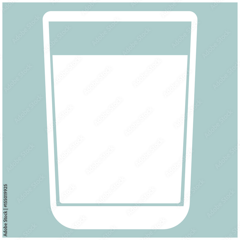Glass with fluid the white color icon . Glass with fluid the white color icon .