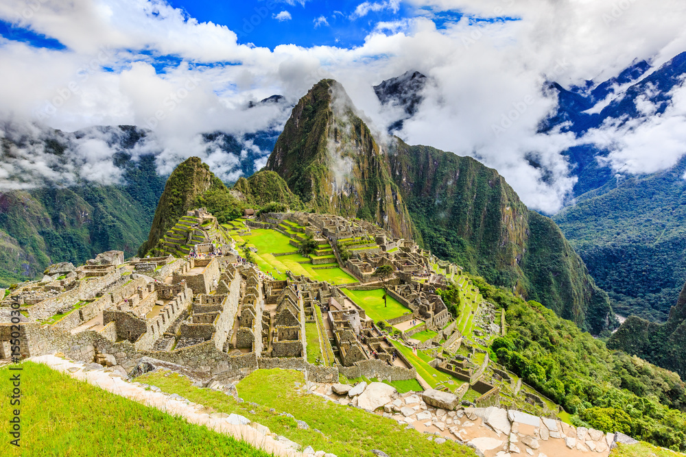 Machu Picchu, Peru. UNESCO World Heritage Site. One of the New Seven Wonders of the World