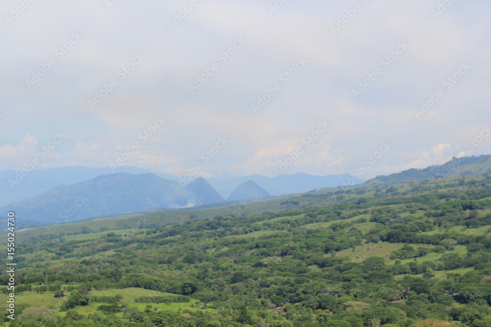 Paisaje del suroeste de Antioquia, Colombia.