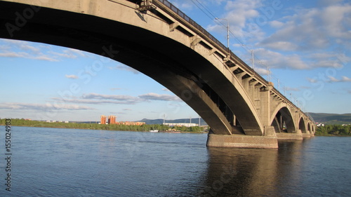 Communal bridge in Krasnoyarsk.