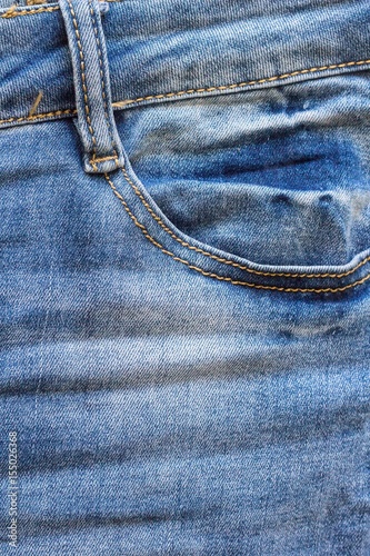 blue jeans front pocket for background