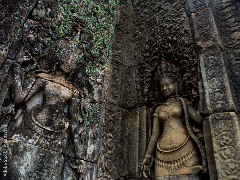 Bayon temple in Angkor Thom, Siemreap, Cambodia