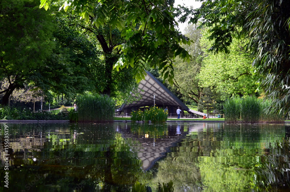 Obraz premium Stadtgarten in Freiburg