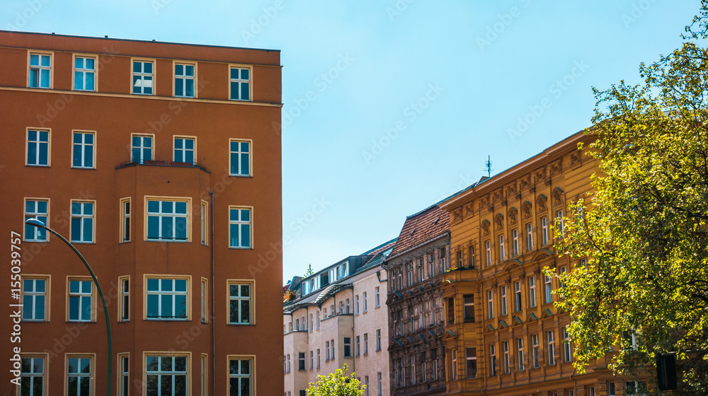 typical buildings in Berlin in an overview