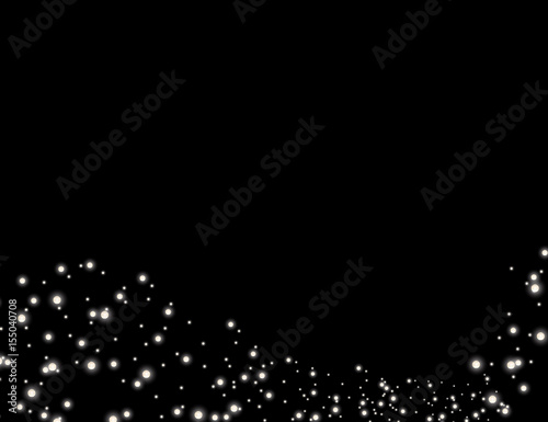 Abstract Sparkling Stars Holiday Background bokeh effect.