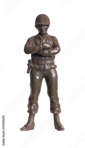 Isolated white /  Toy Soldier