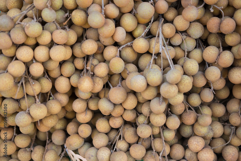 Stack pile of fresh fruit longan. Stack pile of fresh fruit longan.