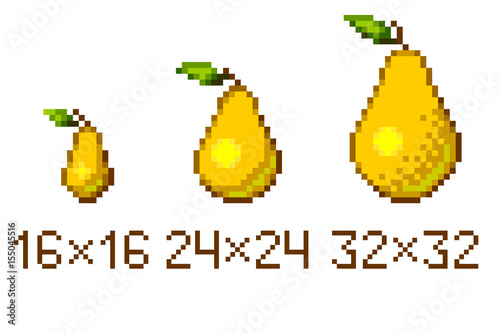Pixel art pear