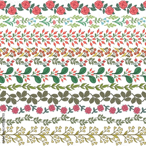 Floral seamless pattern. Vector illustration