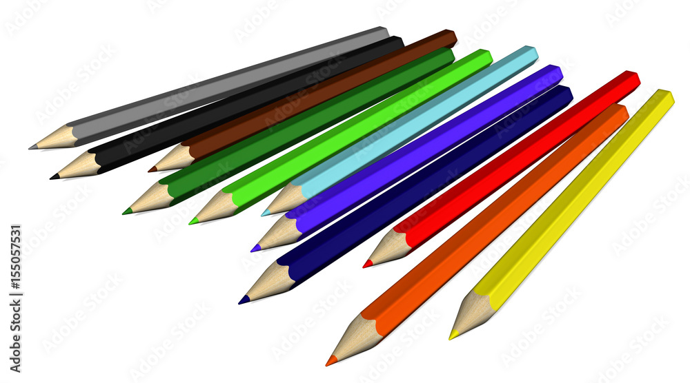 Fototapeta premium crayons de couleurs