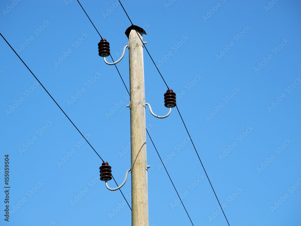 alter Strommast Überlandleitung alter Strommast Überlandleitung